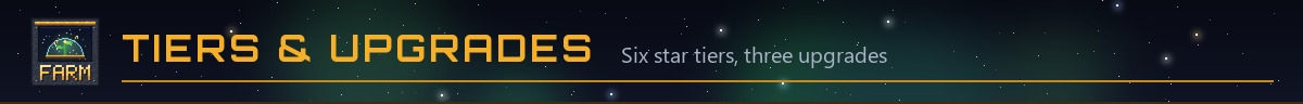 TIERS & UPGRADES