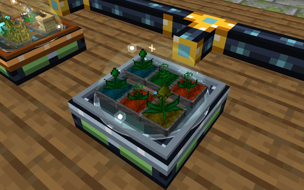 Mystical Agriculture essence seeds under the dome