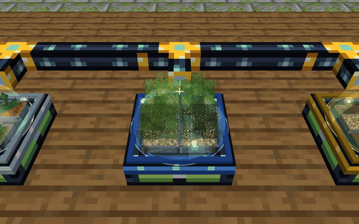 Trees grow from their real template and are harvested block by block