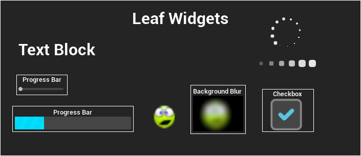 Leaf Widgets Example