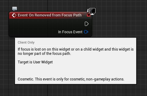 On Removed from Focus Path