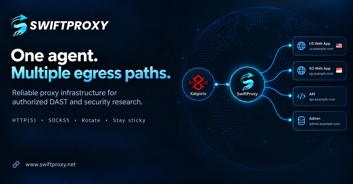 Swiftproxy sponsors Xalgorix — residential proxies for authorized testing across locations