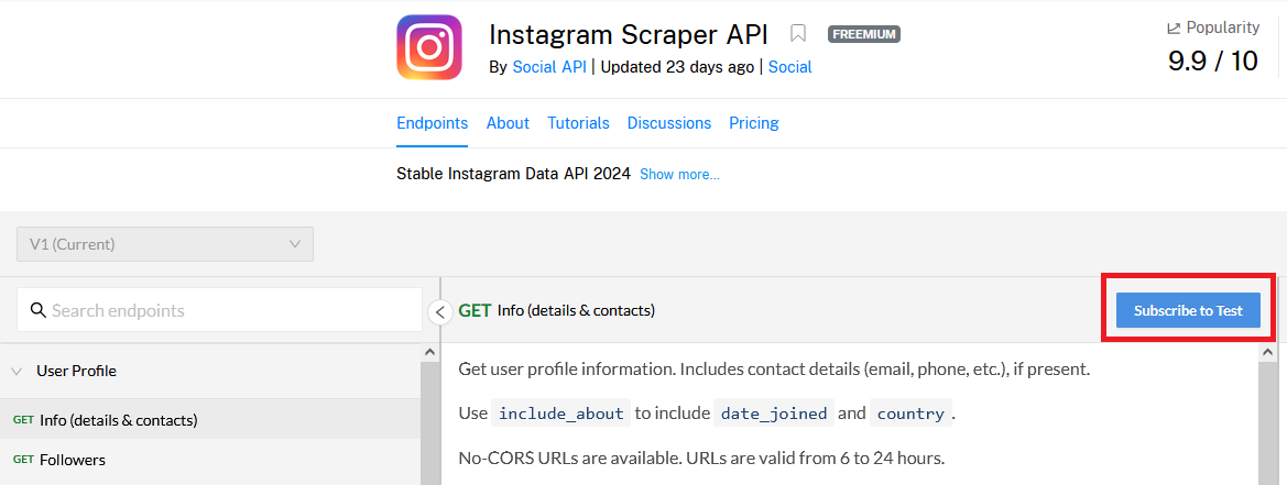 Instagram API