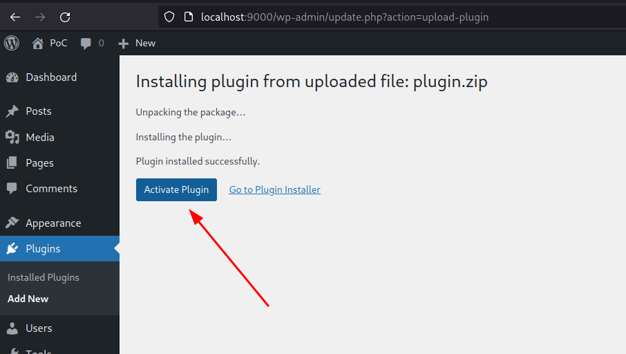 Activate the plugin