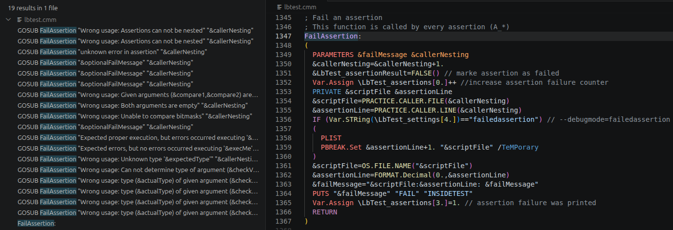 Sample screenshot for semantic highlighting