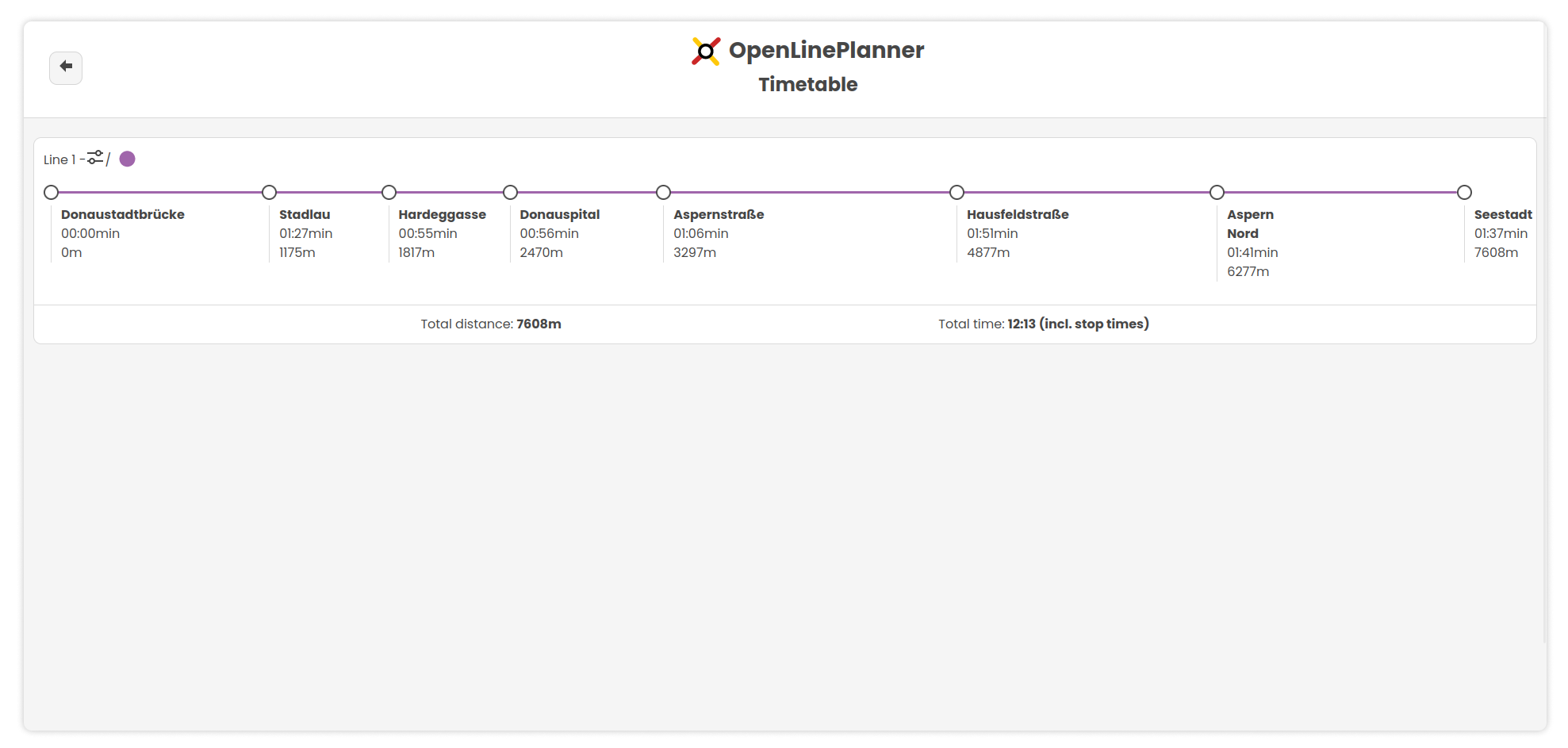 OpenLinePlanner coverage area visualization