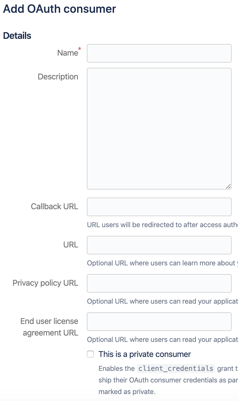 OAuth Bitbucket Cloud