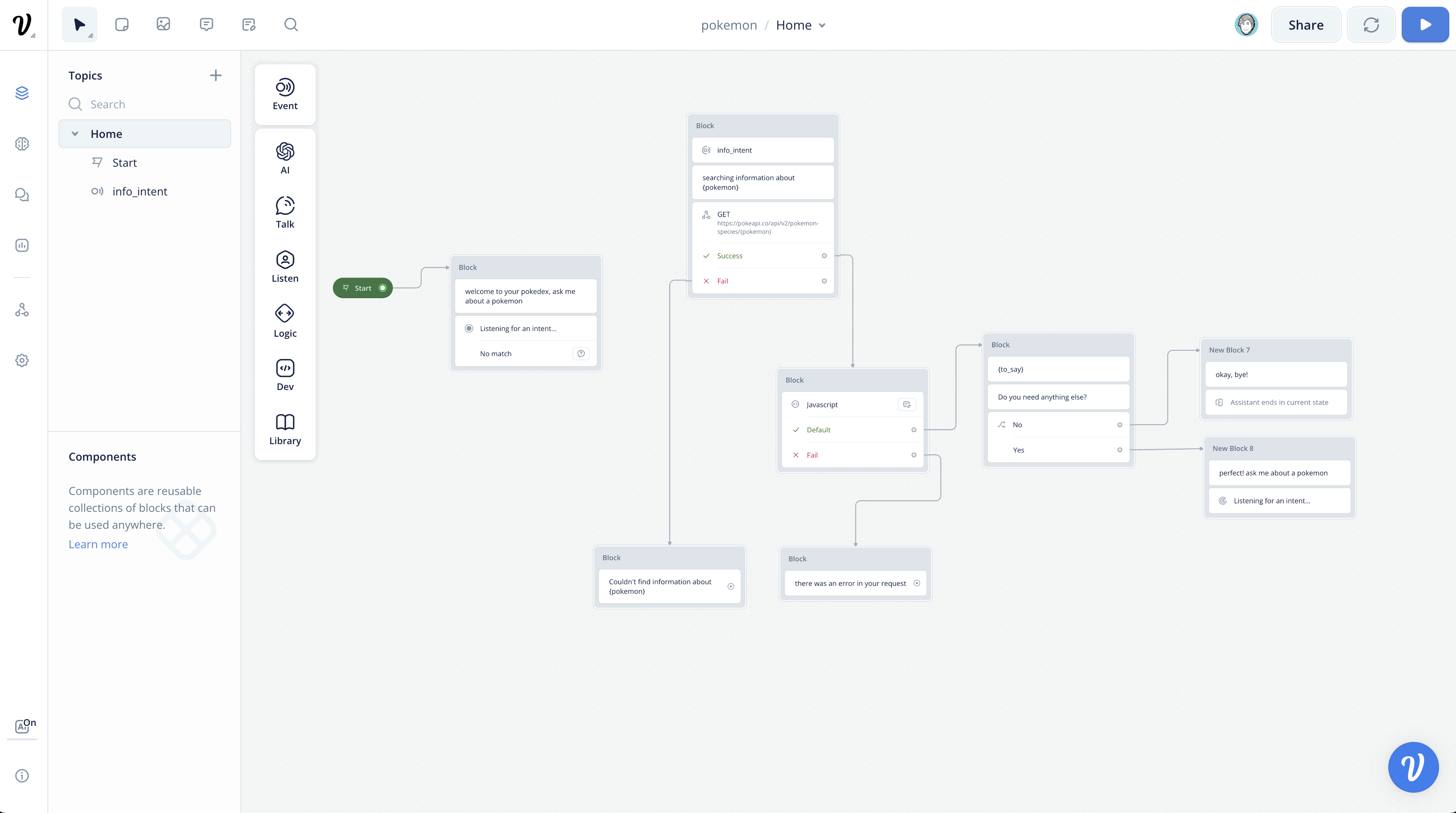 Voiceflow Conversation