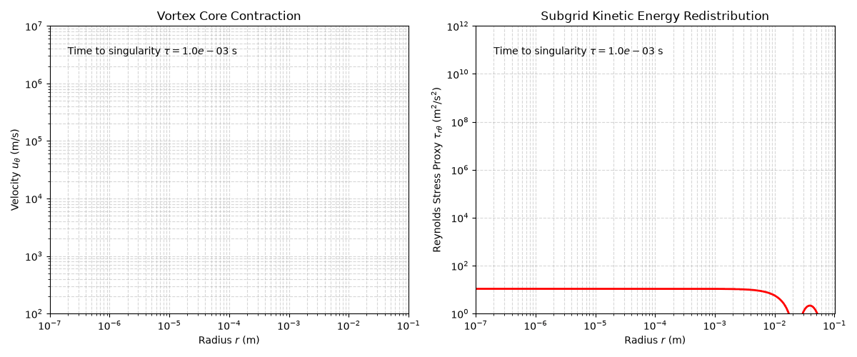 Pre-Singularity Vortex Contraction