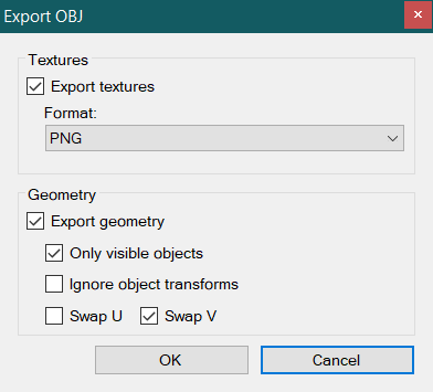 OBJ Export Dialog v0.3.4