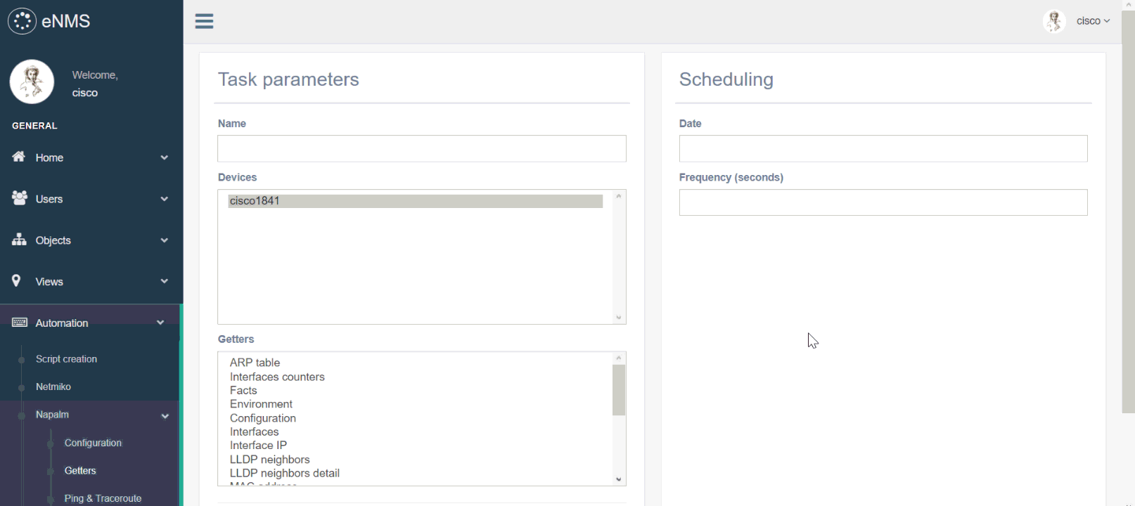 Configuration automation with NAPALM and Jinja2 scripting