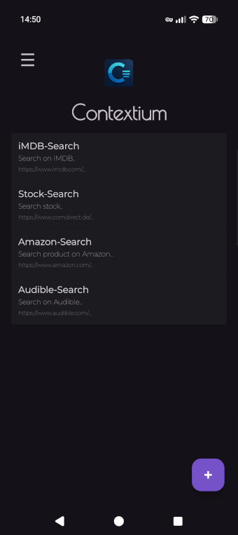 Main app screen