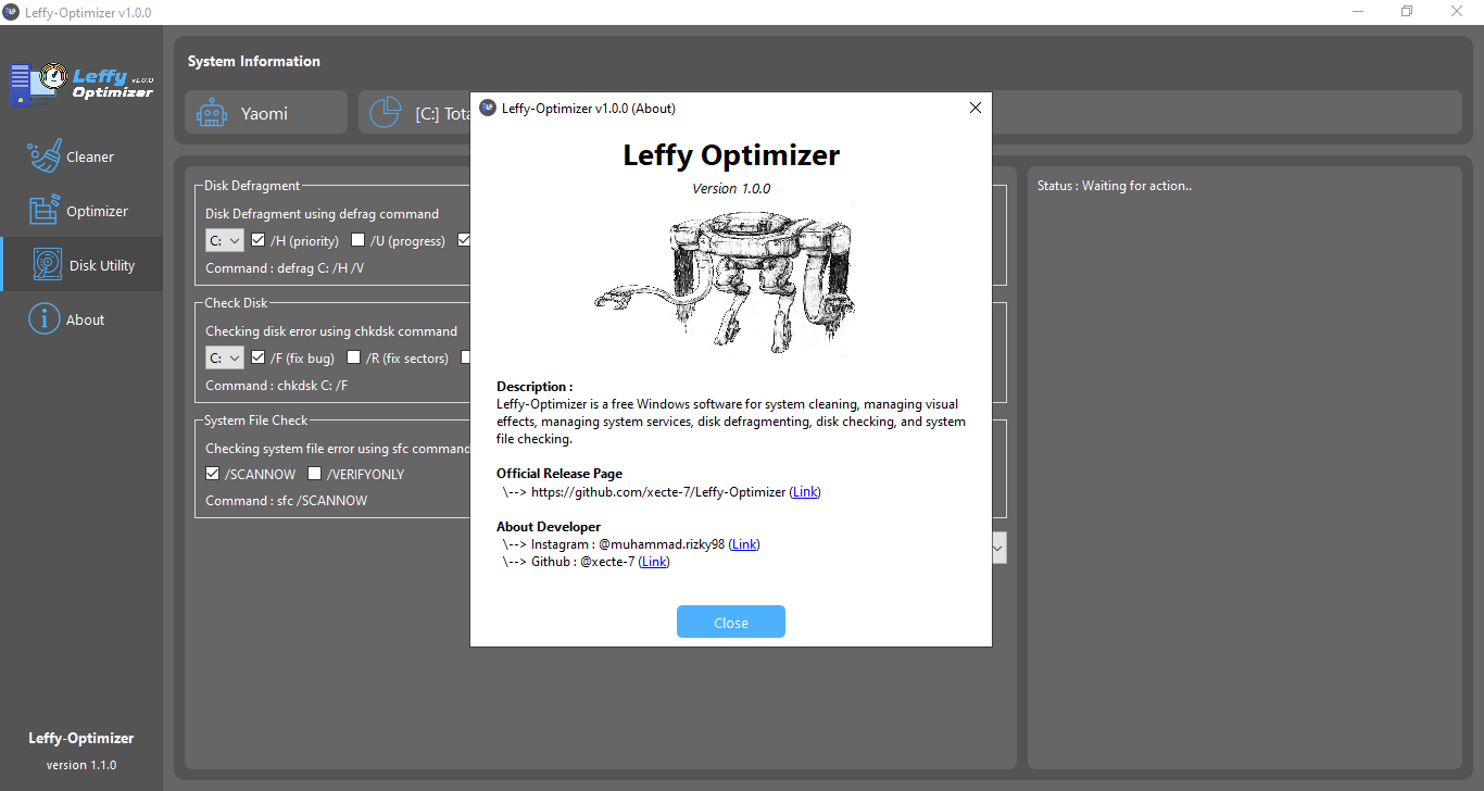 GitHub - xecte-7/Leffy-Optimizer: Free software for managing Windows ...