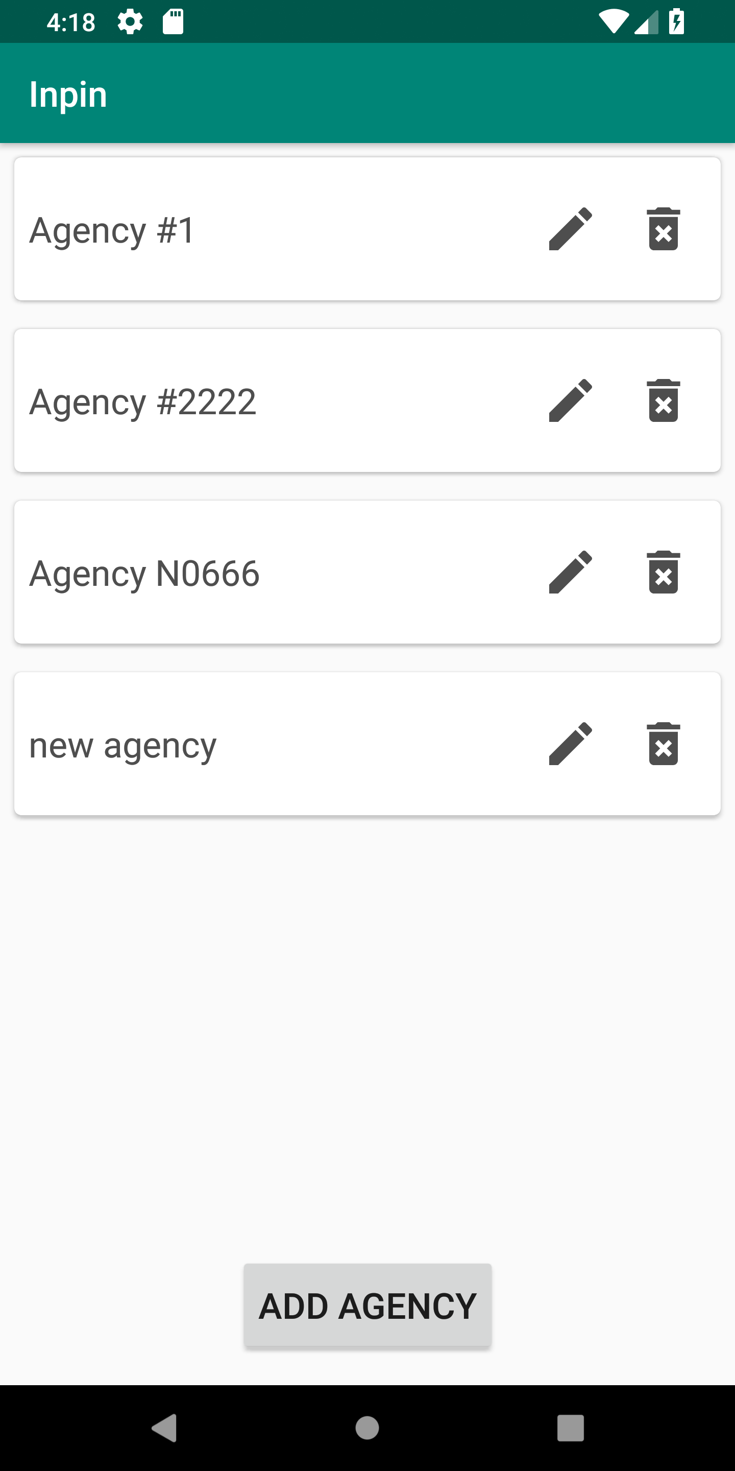 Agencies List