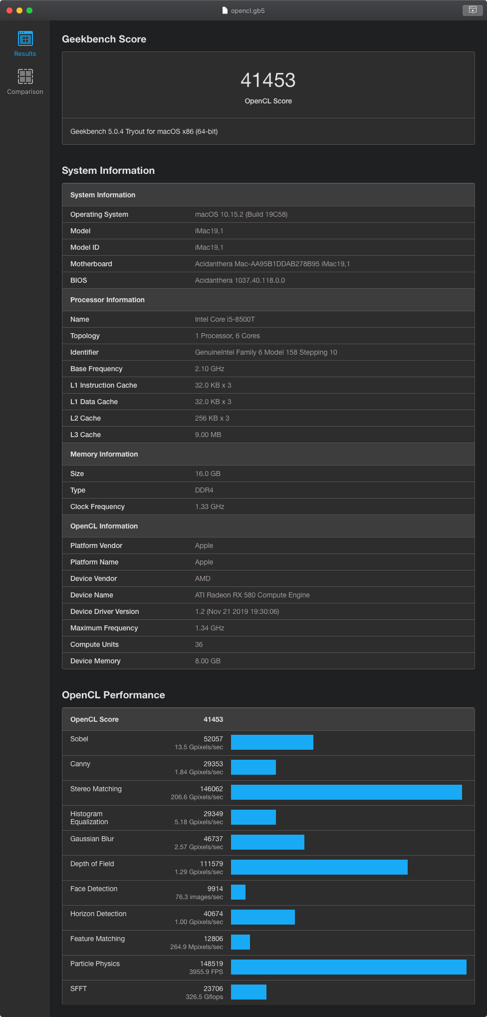 Geekbench 5 OpenCL