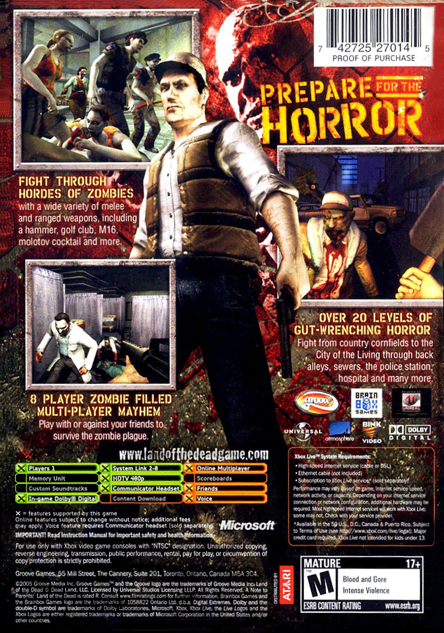 Land of the Dead: Road to Fiddler's Green Compatibility | xemu