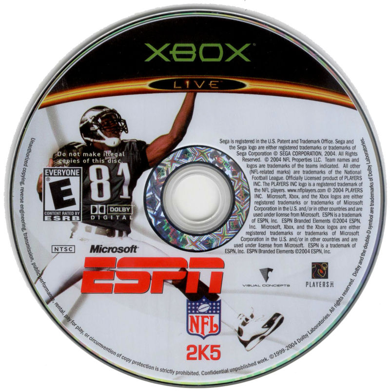 ESPN NFL 2K5 (Original Xbox) Game Profile 