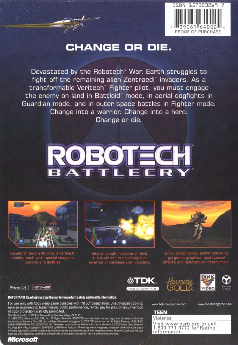 Robotech: Battlecry Compatibility | xemu: Original Xbox Emulator