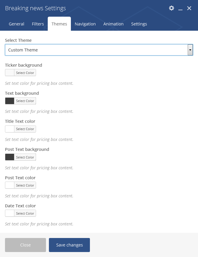 Custom Theme Block
