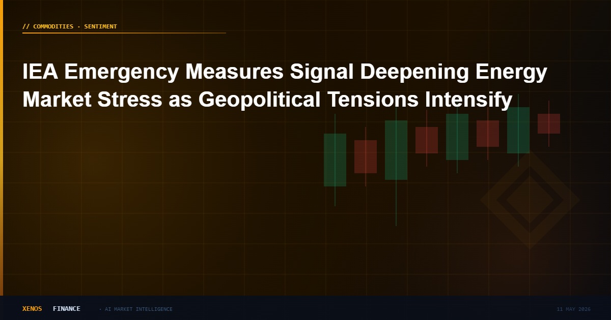 IEA Emergency Measures Signal Deepening Energy Market Stress as Geopolitical Tensions Intensify