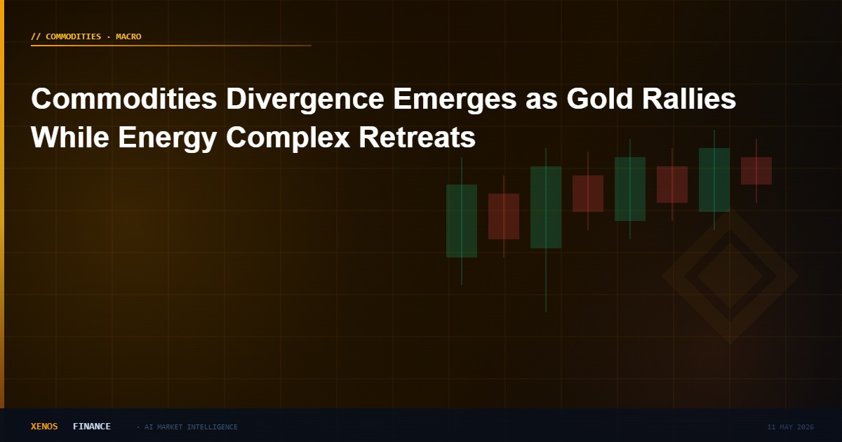 Commodities Divergence Emerges as Gold Rallies While Energy Complex Retreats