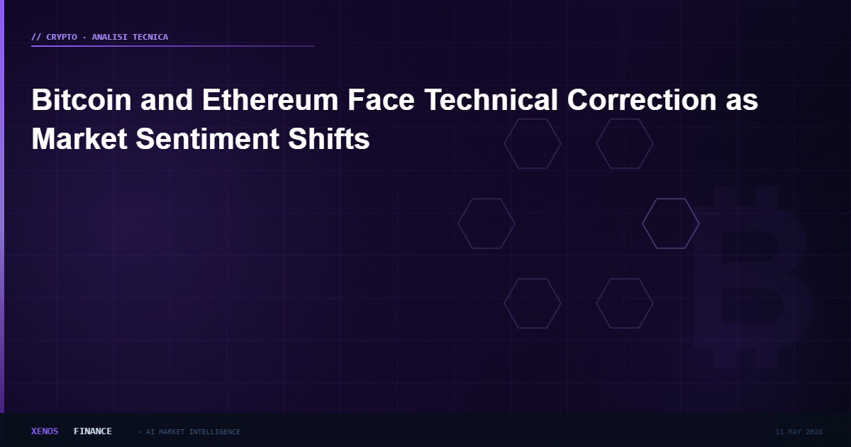 Bitcoin and Ethereum Face Technical Correction as Market Sentiment Shifts