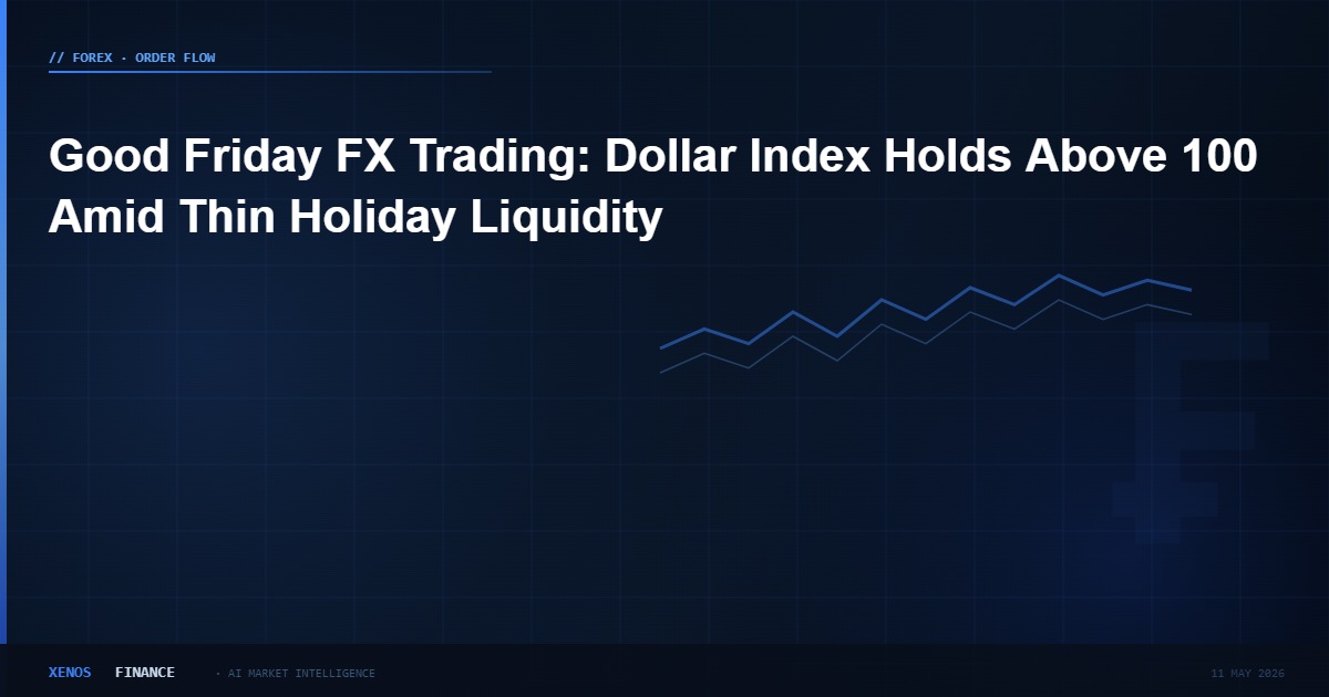 Good Friday FX Trading: Dollar Index Holds Above 100 Amid Thin Holiday Liquidity