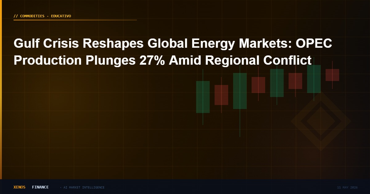Gulf Crisis Reshapes Global Energy Markets: OPEC Production Plunges 27% Amid Regional Conflict
