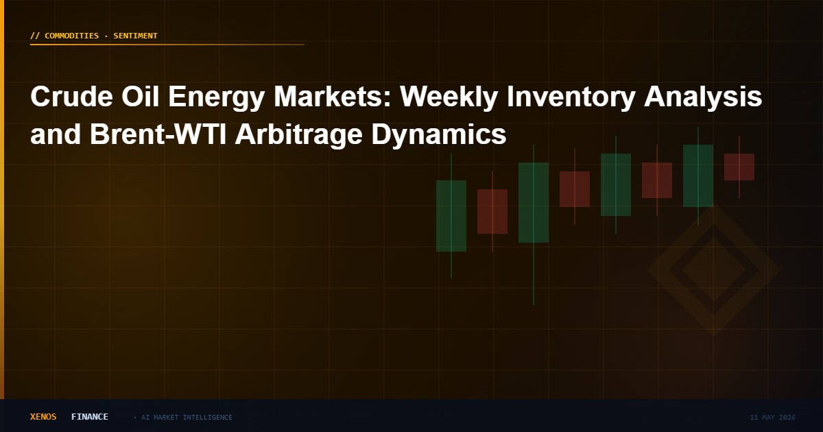 Crude Oil Energy Markets: Weekly Inventory Analysis and Brent-WTI Arbitrage Dynamics