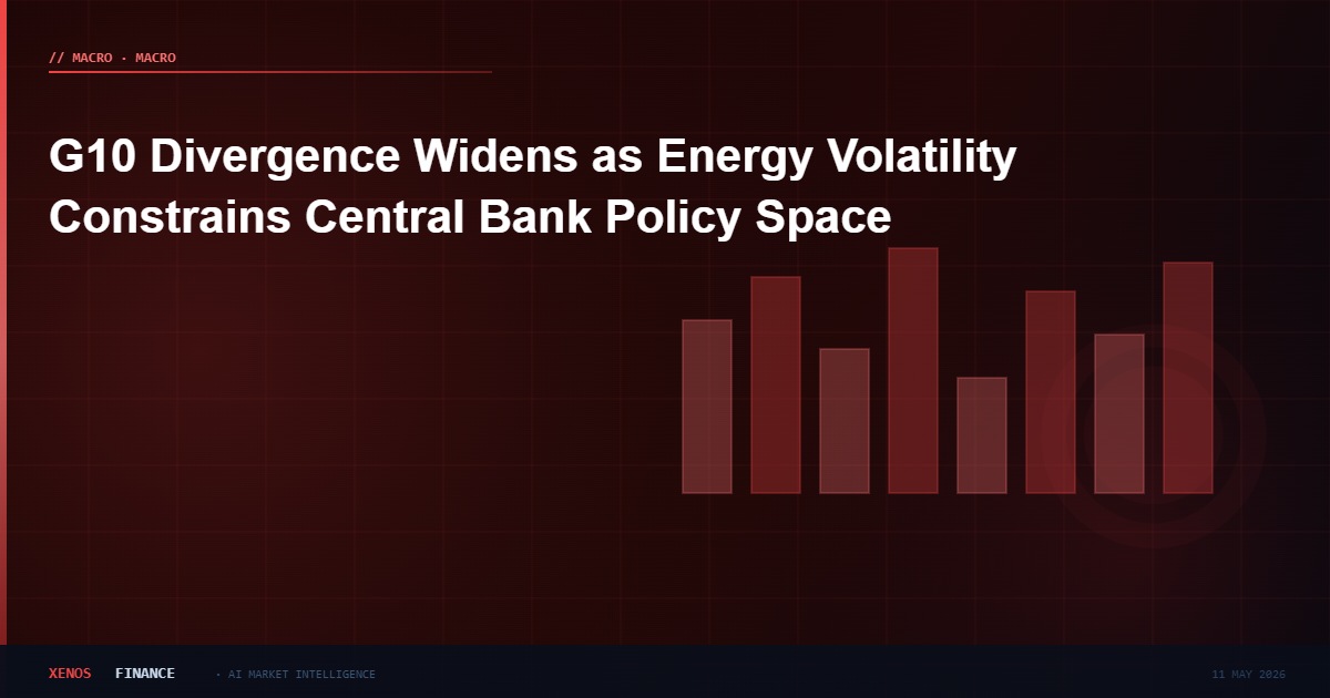 G10 Divergence Widens as Energy Volatility Constrains Central Bank Policy Space
