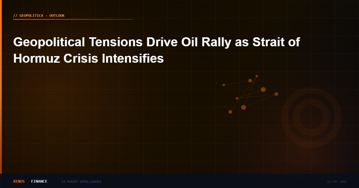 Geopolitical Tensions Drive Oil Rally as Strait of Hormuz Crisis Intensifies