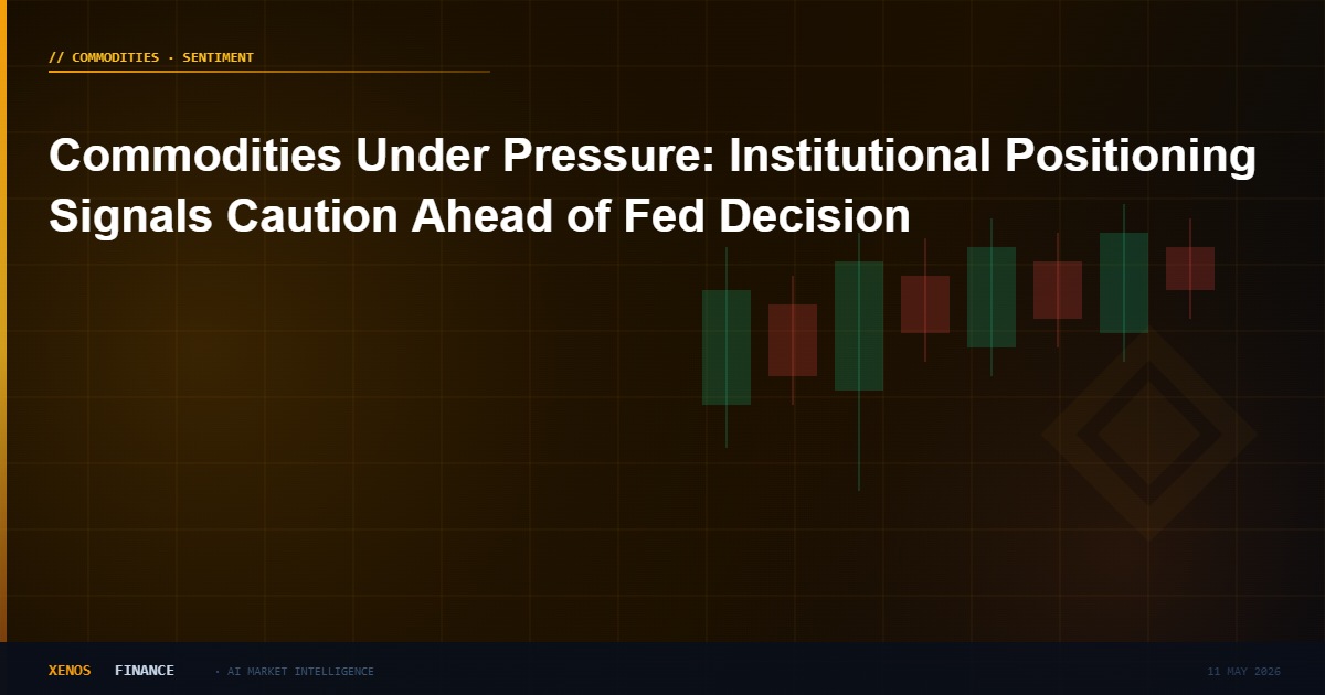 Commodities Under Pressure: Institutional Positioning Signals Caution Ahead of Fed Decision