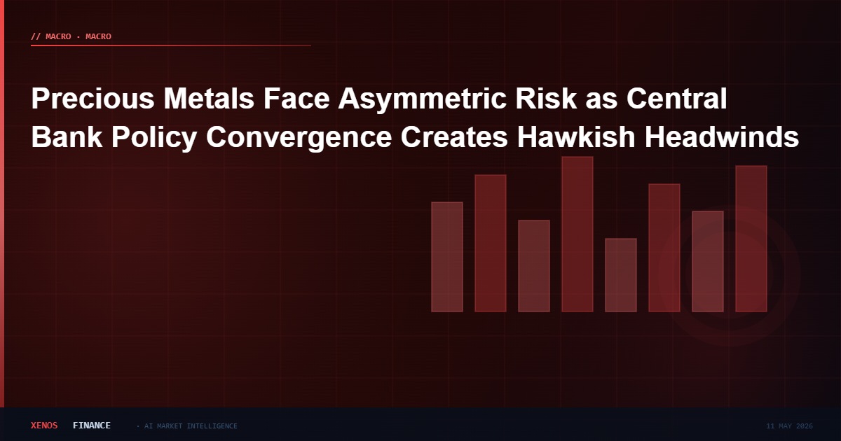 Precious Metals Face Asymmetric Risk as Central Bank Policy Convergence Creates Hawkish Headwinds