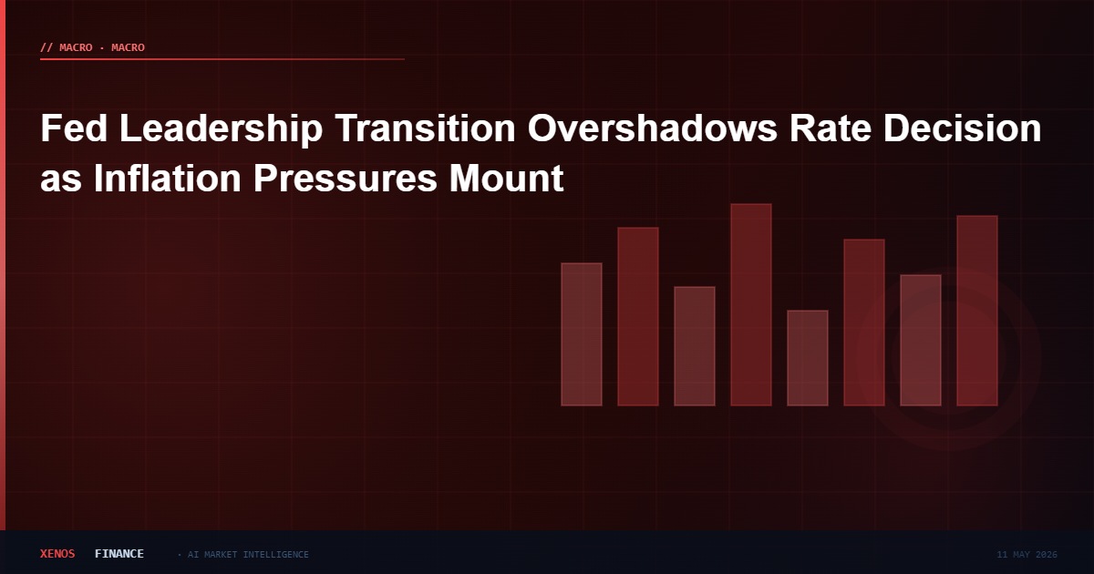 Fed Leadership Transition Overshadows Rate Decision as Inflation Pressures Mount