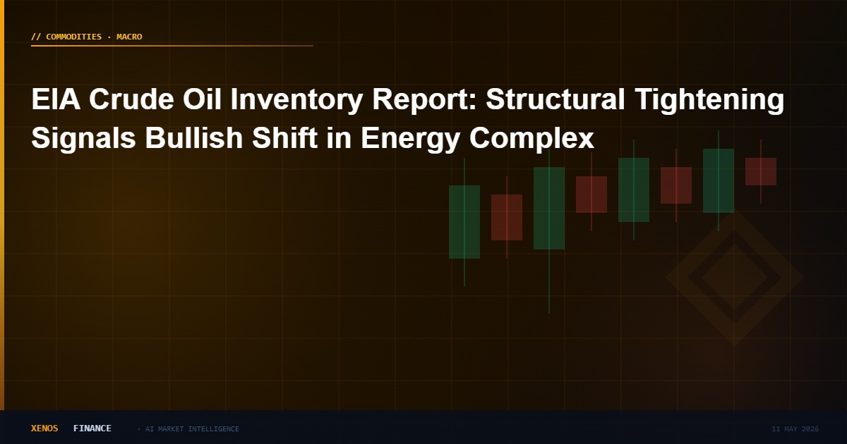 EIA Crude Oil Inventory Report: Structural Tightening Signals Bullish Shift in Energy Complex