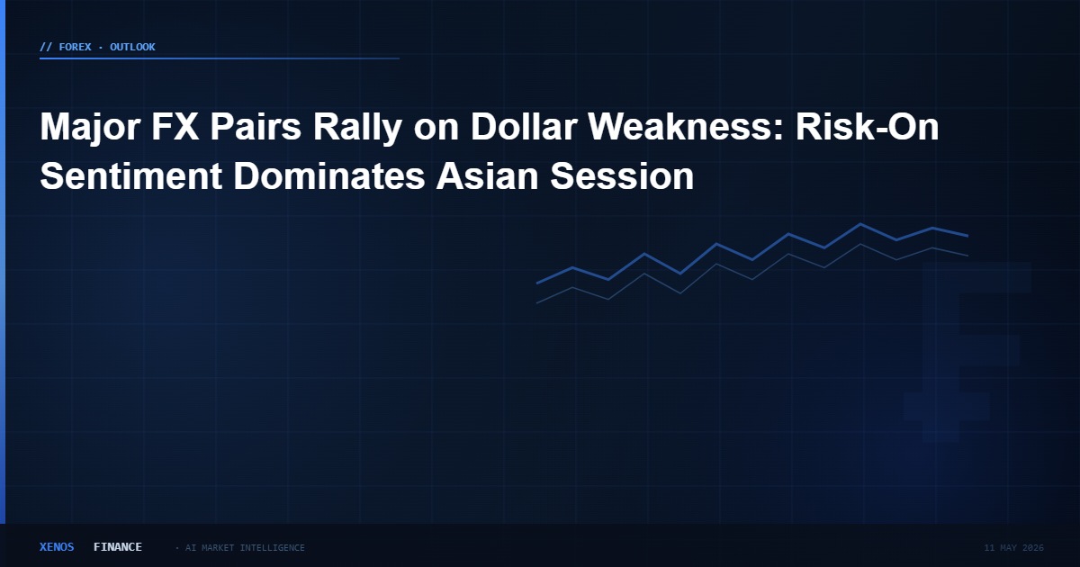 Major FX Pairs Rally on Dollar Weakness: Risk-On Sentiment Dominates Asian Session