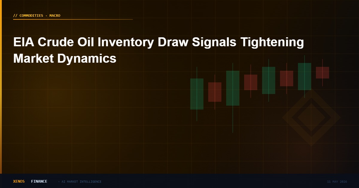EIA Crude Oil Inventory Draw Signals Tightening Market Dynamics