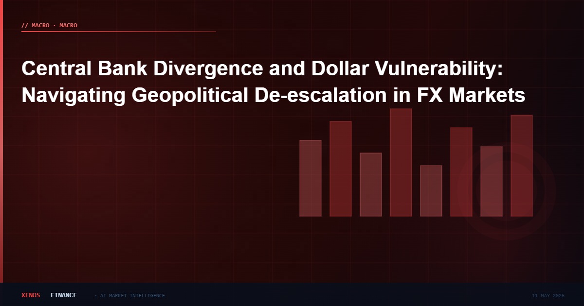 Central Bank Divergence and Dollar Vulnerability: Navigating Geopolitical De-escalation in FX Markets