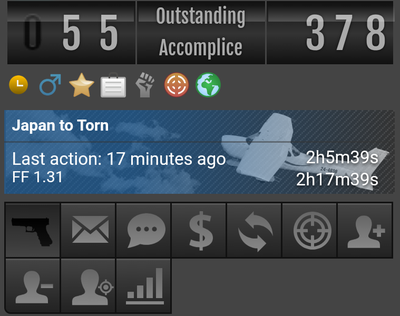 Screenshot of mini profile showing flight tracking and FF estimate