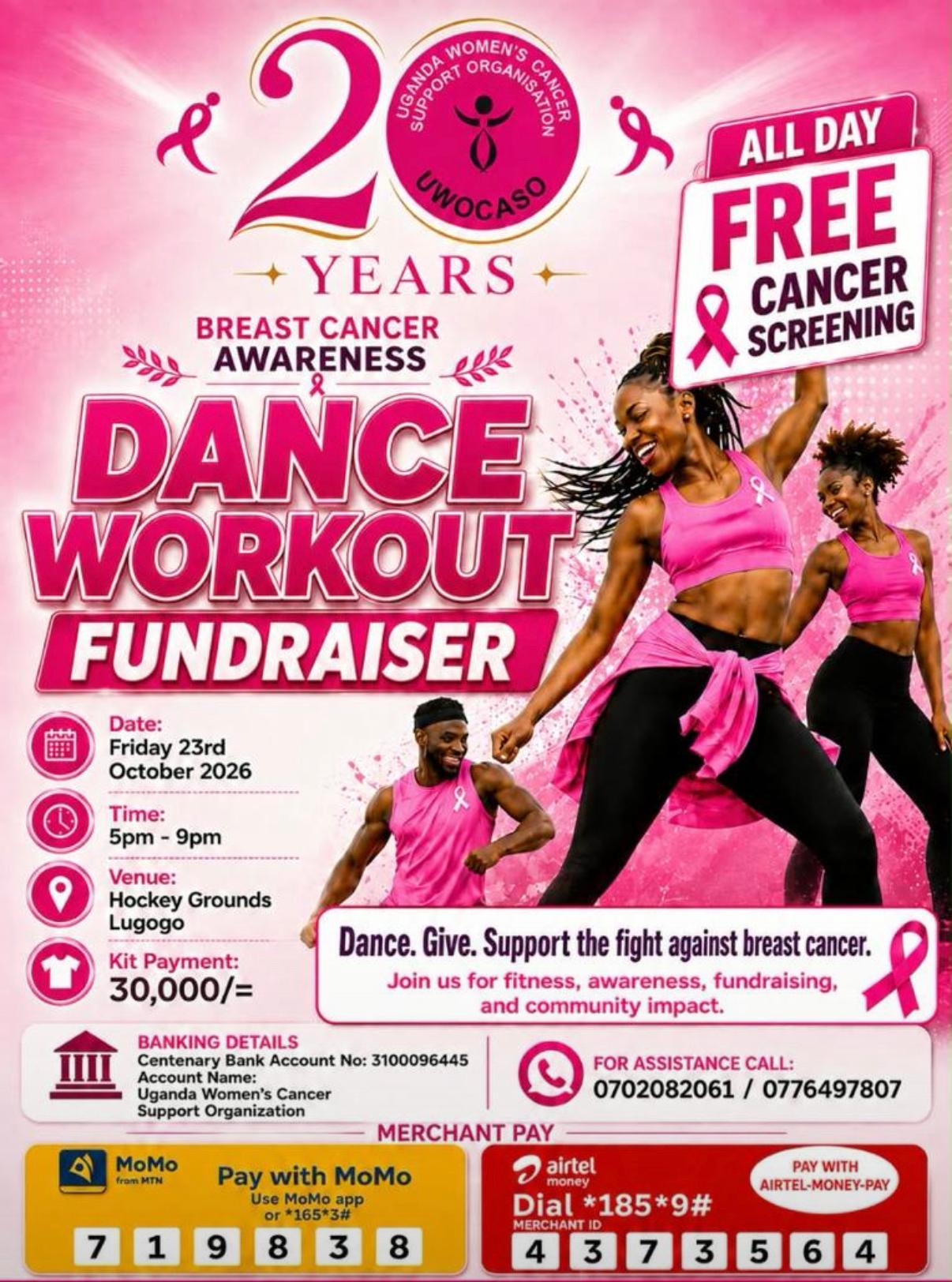 Cover image for Breast Cancer Awareness Dance Workout Fundraiser