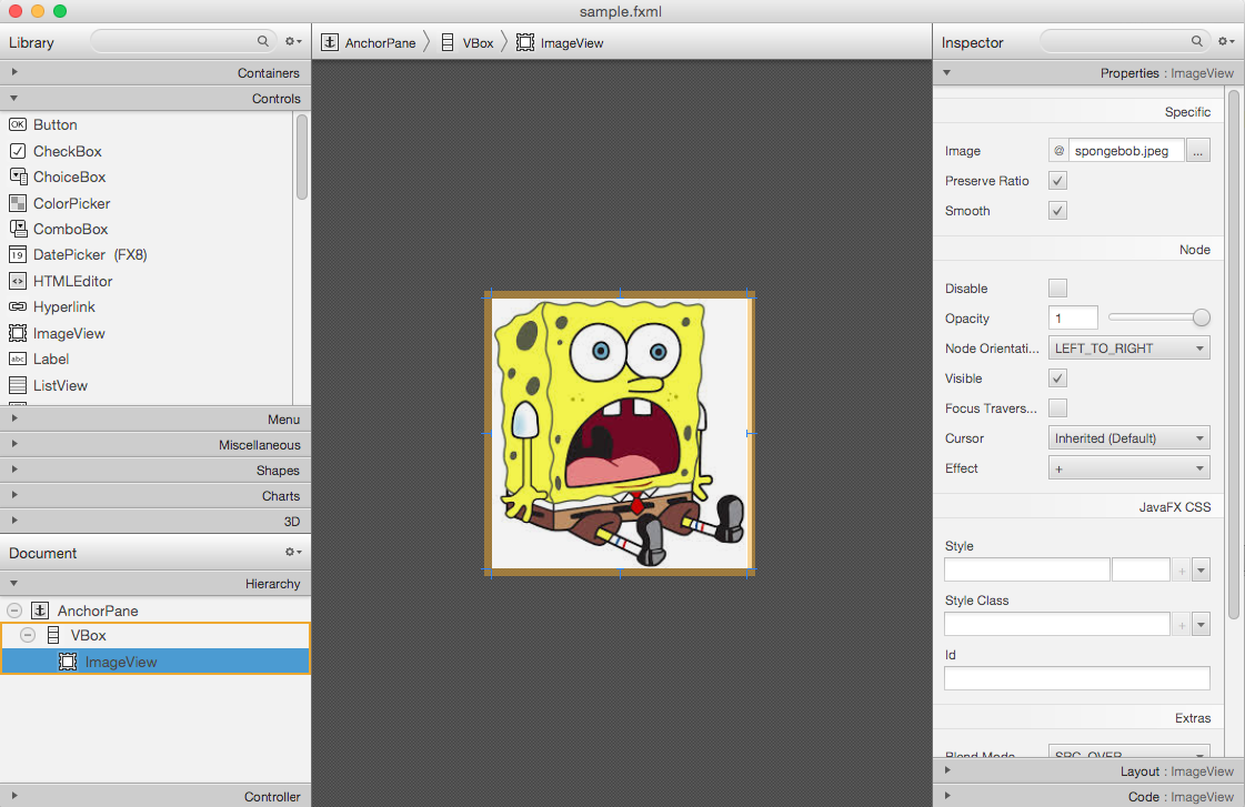 Create ImageView