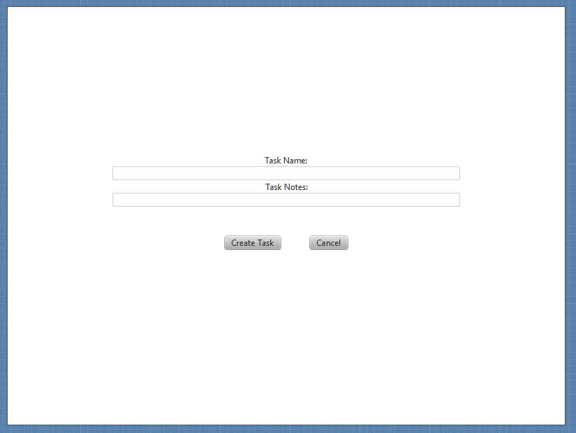 Create Task Page