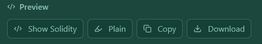 Controls: Show Solidity / Highlight / Copy / Download