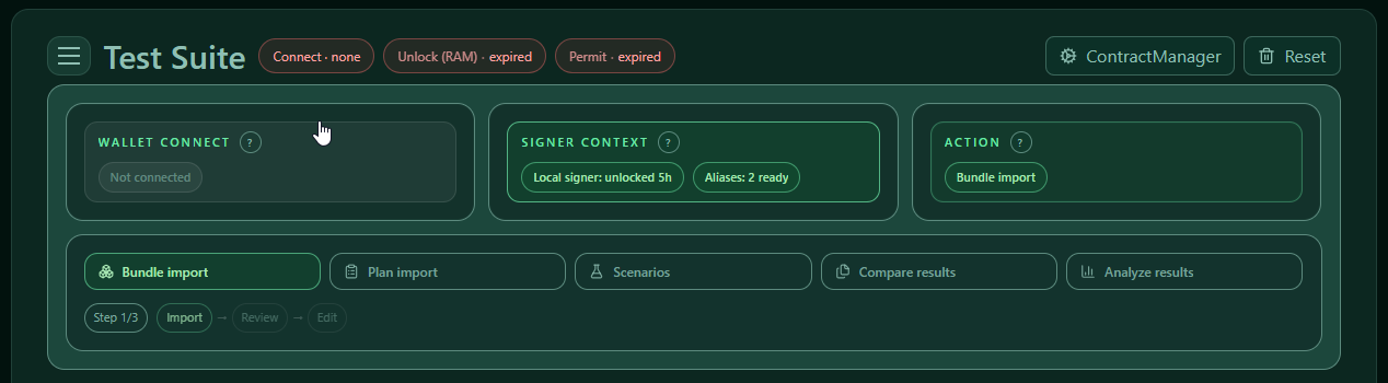 Action selector