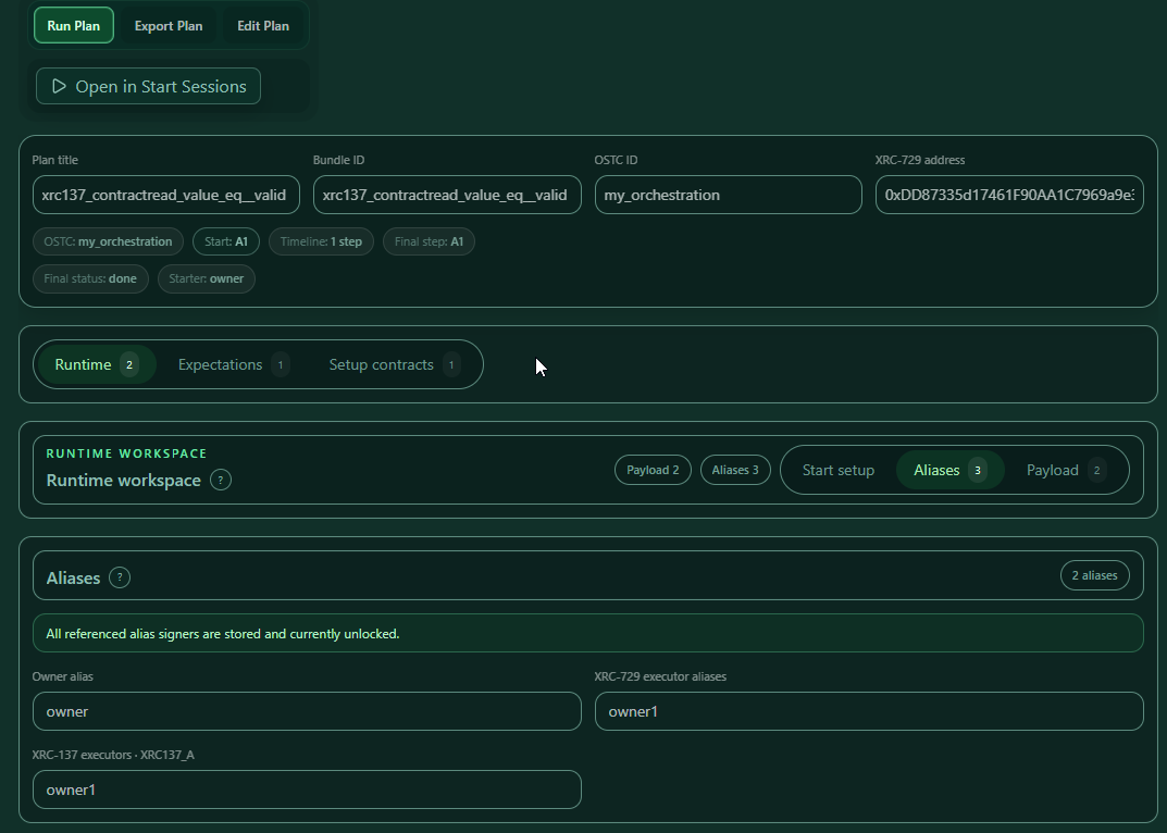 Runtime aliases