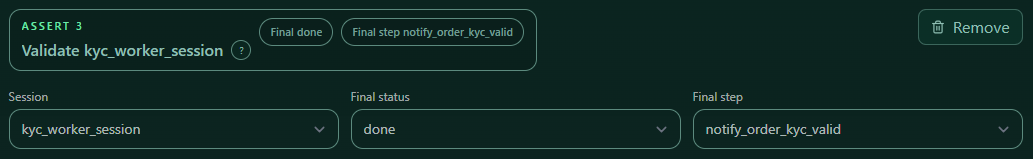 Scenario asserts