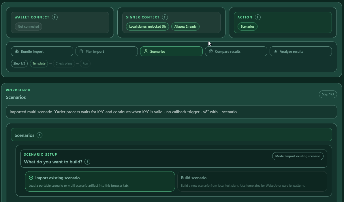 Scenario import