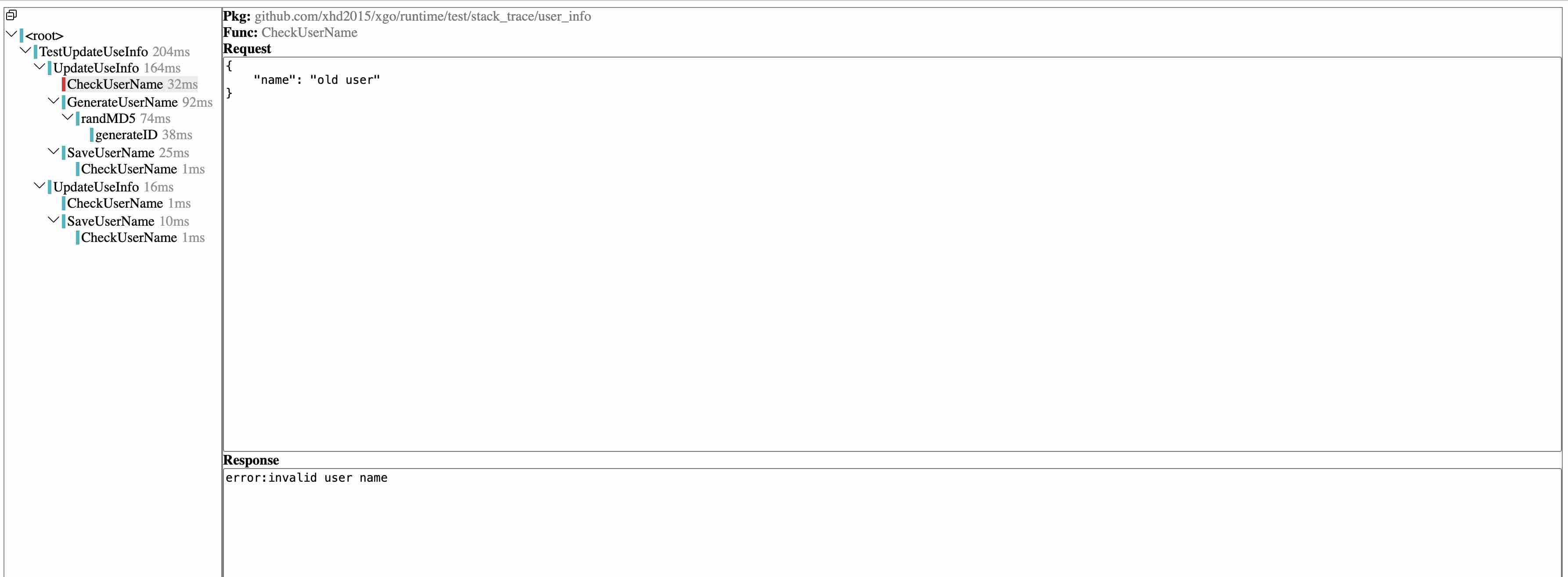 Complicatd Trace trace html