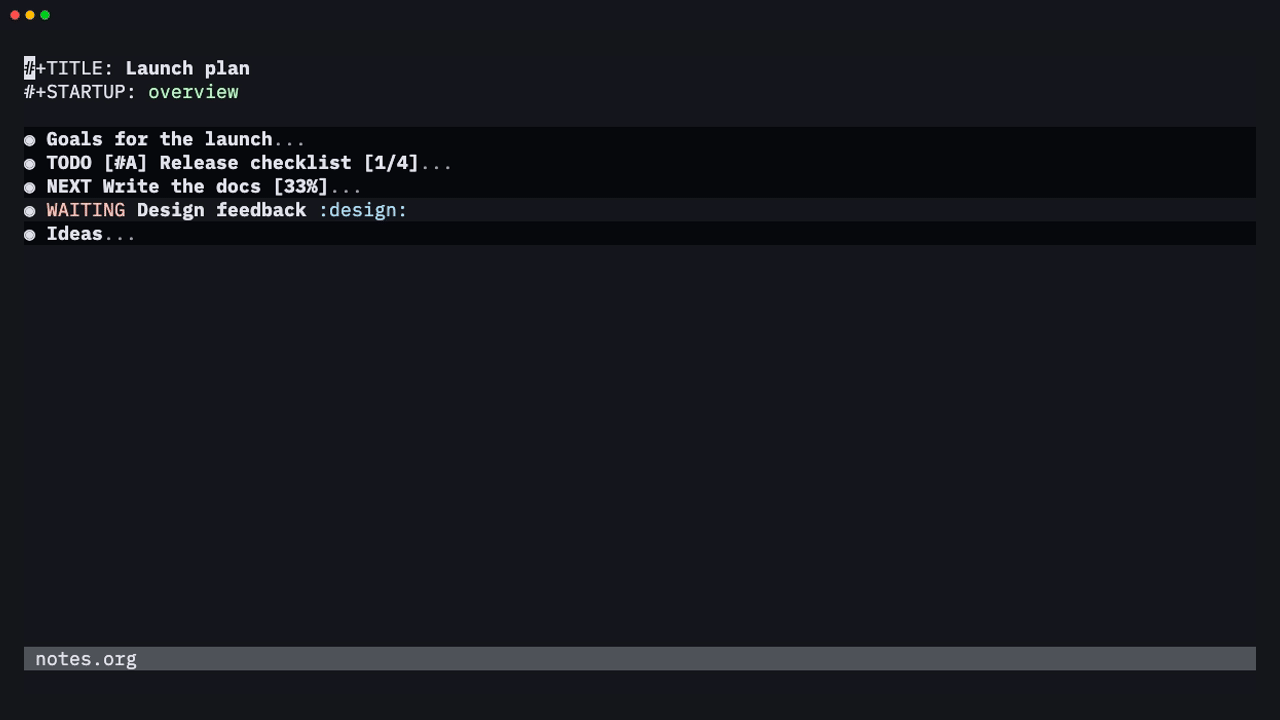 Jumping to headings in other agenda files