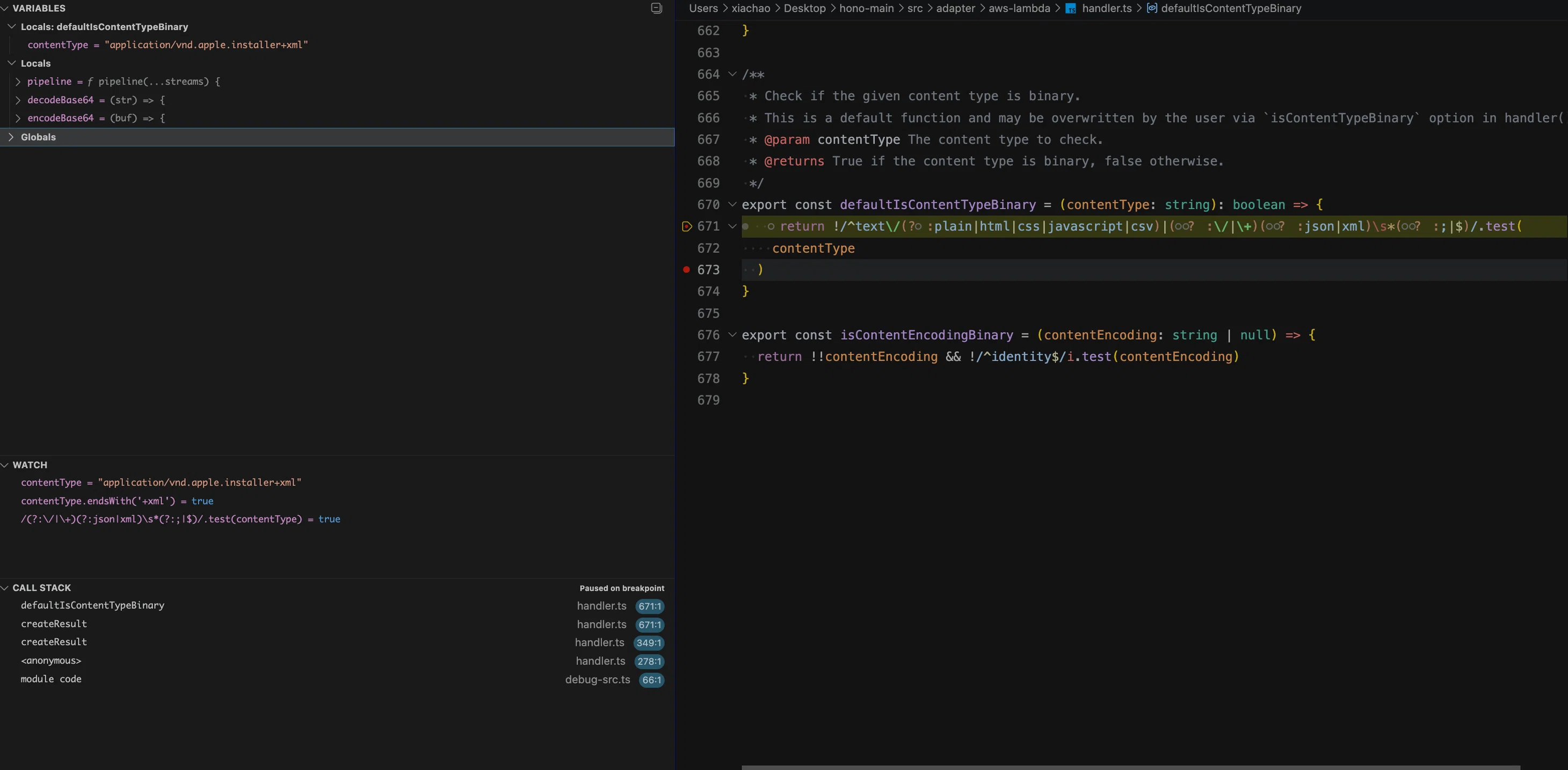 The content type check matches +xml at the end